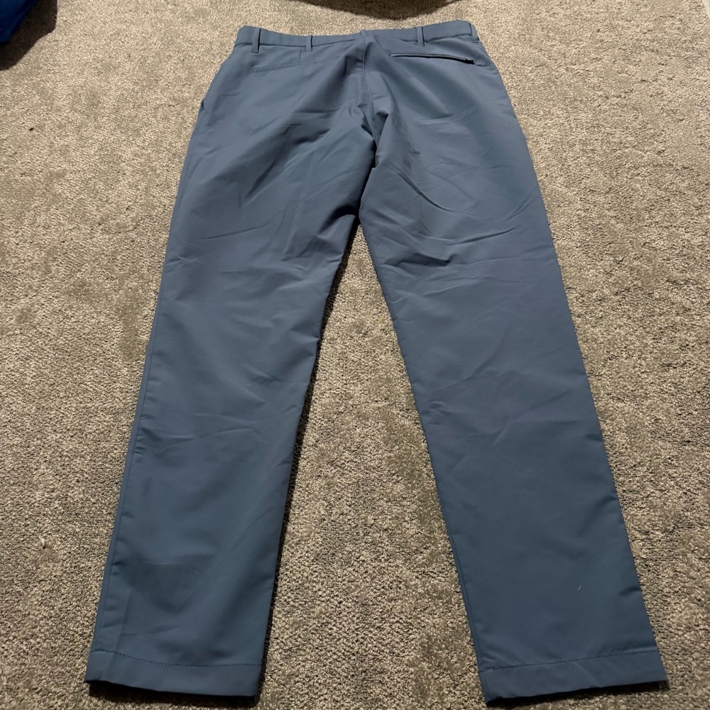 Banana Republic men’s golf casual pants in blue silky strong material size 34x32 - Picture 7 of 7